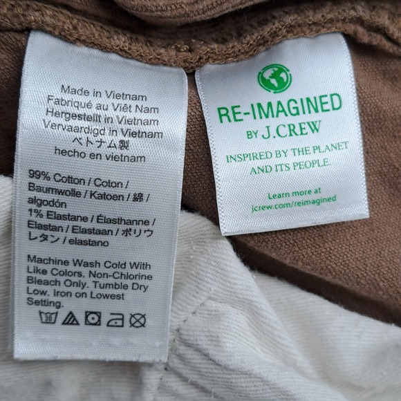 J Crew 484 Corduroy Pants Mens Size 32x30 Brown Straight Fit Cotton Blend - Picture 8 of 11